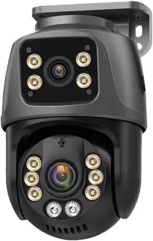 8MP 4K Dual Lens POE IP Camera PTZ Dual Screens Smart Home 360° Wired Video Surveillance IP Camera Motion Detection CCTV ICsee(1/3") 8MP 4K Dual Lens POE IP Camera PTZ Dual Screens Smart Home 360° Wired Video Surveillance IP Camera Motion Detection CCTV ICsee(1/3")