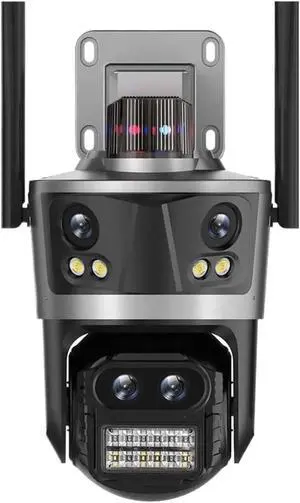 Upgrade Your Outdoor Surveillance with 16MP 8K WiFi IP Camera! PTZ, Four Lens, Four Screen, Auto Tracking(EU Plug,16MP 8K Add 32G) Upgrade Your Outdoor Surveillance with 16MP 8K WiFi IP Camera! PTZ, Four Lens, Four Screen, Auto Tracking(EU Plug,16MP 8K Add 32G)