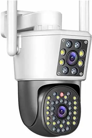 Outdoor 6K 12MP IP Camera: 3 Lens, 3 Screens, WiFi, Auto Tracking PTZ for Ultimate Surveillance(EU Plug,8MP ADD 64G) Outdoor 6K 12MP IP Camera: 3 Lens, 3 Screens, WiFi, Auto Tracking PTZ for Ultimate Surveillance(EU Plug,8MP ADD 64G)