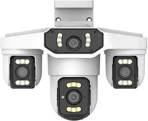 8K 15MP 4-Lens 3-Screen Outdoor WiFi Security Cam AI Human Detection Waterproof Onvif CCTV(EU,WiFi) 8K 15MP 4-Lens 3-Screen Outdoor WiFi Security Cam AI Human Detection Waterproof Onvif CCTV(EU,WiFi)