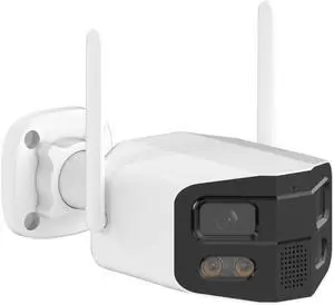 4MP 2.5K Dual Lens Outdoor Security IP Camera, Ultra Wide 180° Viewing Angle, Full Color Night Vision, Built-in Siren & Two-Way Talk Surveillance Cam(UK Plug) 4MP 2.5K Dual Lens Outdoor Security IP Camera, Ultra Wide 180° Viewing Angle, Full Color Night Vision, Built-in Siren & Two-Way Talk Surveillance Cam(UK Plug)