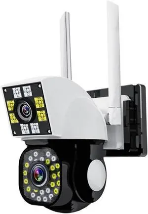 K15 8MP 4K Dual Lens PTZ WiFi Outdoor IP Camera, Binocular Smart Home CCTV Camera with Built-in Audio & Night Vision Surveillance Cam(EU Plug) K15 8MP 4K Dual Lens PTZ WiFi Outdoor IP Camera, Binocular Smart Home CCTV Camera with Built-in Audio & Night Vision Surveillance Cam(EU Plug)