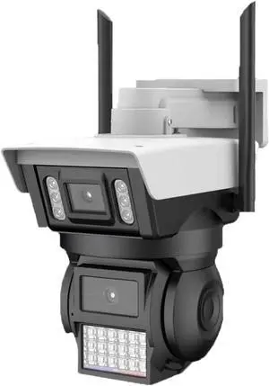 4K 8MP Triple-Screen PTZ Waterproof Camera 360° Auto Tracking, Color Night Vision, AI Surveillance for Home & Business(US Plug,8MP Camera No SD) 4K 8MP Triple-Screen PTZ Waterproof Camera 360° Auto Tracking, Color Night Vision, AI Surveillance for Home & Business(US Plug,8MP Camera No SD)