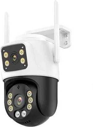4K 8MP HD WiFi PTZ Camera Outdoor 6MP Dual Lens Dual Screen AI Auto Tracking IP Camera CCTV Audio Video Surveillance P2P(US Plug,8MP NO Card) 4K 8MP HD WiFi PTZ Camera Outdoor 6MP Dual Lens Dual Screen AI Auto Tracking IP Camera CCTV Audio Video Surveillance P2P(US Plug,8MP NO Card)