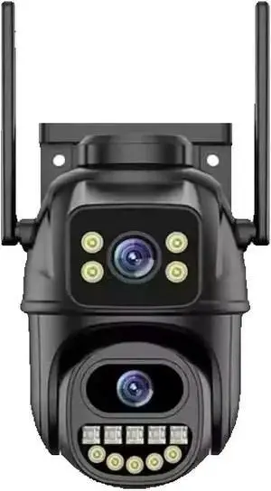 4K 8MP Dual Lens WiFi PTZ Security Camera, AI Human Detection, 4X Digital Zoom Outdoor Surveillance IP Cam(UK,10MP NO Card White) 4K 8MP Dual Lens WiFi PTZ Security Camera, AI Human Detection, 4X Digital Zoom Outdoor Surveillance IP Cam(UK,10MP NO Card White)