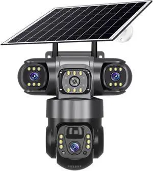 V380 Solar 4G IP Camera Outdoor 12MP 6K Triple Lenses Triple Screens Security Video Monitor Night Vision Waterproof CCTV Cameras(4G Camera only) V380 Solar 4G IP Camera Outdoor 12MP 6K Triple Lenses Triple Screens Security Video Monitor Night Vision Waterproof CCTV Cameras(4G Camera only)