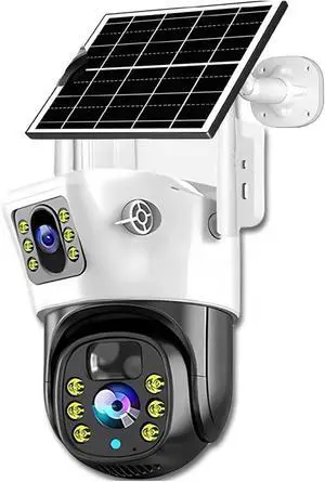 Solar Camera WiFi 360 IP Camera 8MP CCTV Battery Cameras Outdoor Dual Lens Colour Night Vision Smart Home Security Surveillance(WiFi Cam 128G Card) Solar Camera WiFi 360 IP Camera 8MP CCTV Battery Cameras Outdoor Dual Lens Colour Night Vision Smart Home Security Surveillance(WiFi Cam 128G Card)