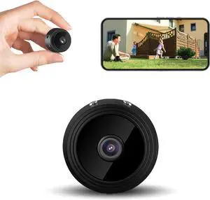 Hidden Camera Mini Spy Camera 1080P WiFi, Wireless Pet Camera Indoor Security Cam with Night Vision, Motion Detection, Nanny Cam for Home Baby Monitor, TF Card Storage-Black Hidden Camera Mini Spy Camera 1080P WiFi, Wireless Pet Camera Indoor Security Cam with Night Vision, Motion Detection, Nanny Cam for Home Baby Monitor, TF Card Storage-Black