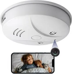Hidden Spy Smoke Detector Camera, Indoor Wireless Nanny Cam Hidden Spy Smoke Detector Camera, Indoor Wireless Nanny Cam
