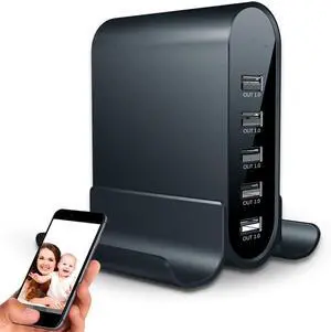 2026 Upgraded 1080P HD Spy Nanny Cam Hidden Camera Charger with 5 USB Ports, WiFi Security Camera, Live Streaming, Motion Detection, Pet Camera, Indoor Home Office Monitoring 2026 Upgraded 1080P HD Spy Nanny Cam Hidden Camera Charger with 5 USB Ports, WiFi Security Camera, Live Streaming, Motion Detection, Pet Camera, Indoor Home Office Monitoring