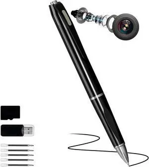 1080P Mini Pen Camera 64GB, All-in-One Writing Pen, Portable Pocket Video Recorder, Small Body Cam with Loop Recording, Rechargeable, for Travel/Meeting/Classroom/Personal Safety 1080P Mini Pen Camera 64GB, All-in-One Writing Pen, Portable Pocket Video Recorder, Small Body Cam with Loop Recording, Rechargeable, for Travel/Meeting/Classroom/Personal Safety