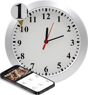 WiFi Security Camera, Hidden Camera Clock, Spy Camera with Motion Detection, Remote Viewing and App Control, 1080P Mini Nanny Cam for Indoor Baby, Pet, Elderly Surveillance WiFi Security Camera, Hidden Camera Clock, Spy Camera with Motion Detection, Remote Viewing and App Control, 1080P Mini Nanny Cam for Indoor Baby, Pet, Elderly Surveillance