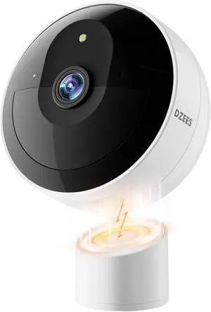 Dzees 2K AI Magnetic Security Camera, Wireless Indoor/Outdoor Dzees 2K AI Magnetic Security Camera, Wireless Indoor/Outdoor