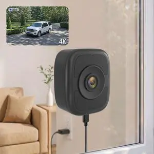 Hieasy 8MP 4K Window Camera Magnetic Mount with 32GB SD Card,5GHz&2.4GHz WiFi Indoor Cameras for Home Security with Color Night Vision,AI Human Vehicle Detection,No Subscription,24/7 Recording Hieasy 8MP 4K Window Camera Magnetic Mount with 32GB SD Card,5GHz&2.4GHz WiFi Indoor Cameras for Home Security with Color Night Vision,AI Human Vehicle Detection,No Subscription,24/7 Recording