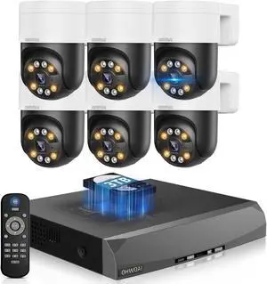4K Outdoor Wired Security Camera System, PoE Video Surveillance System 4K Outdoor Wired Security Camera System, PoE Video Surveillance System