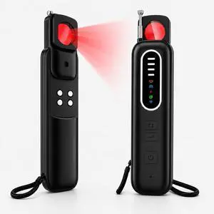 Hidden Camera Detector, 5-in-1 Privacy Protection Tool with Camera Lens Finder, Environment Check, Magnetic Detection, Infrared Light Check & Anti-Theft Alarm for Hotel, Travel, Office, Car Hidden Camera Detector, 5-in-1 Privacy Protection Tool with Camera Lens Finder, Environment Check, Magnetic Detection, Infrared Light Check & Anti-Theft Alarm for Hotel, Travel, Office, Car