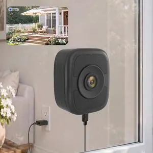8MP 4K Window Security Camera with 24/7 Recording, No Subscription Required, Indoor Camera with Color Night Vision, Motion Detection,2.4G5G WiFi,Quick & Easy Installation (8MP) 8MP 4K Window Security Camera with 24/7 Recording, No Subscription Required, Indoor Camera with Color Night Vision, Motion Detection,2.4G5G WiFi,Quick & Easy Installation (8MP)