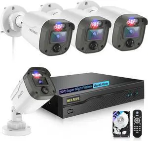 90-Day Storage Outdoor Wired Security Camera System, Home Video Surveillance Systems, CCTV Cameras for Home, Surveillance DVR Kits 90-Day Storage Outdoor Wired Security Camera System, Home Video Surveillance Systems, CCTV Cameras for Home, Surveillance DVR Kits