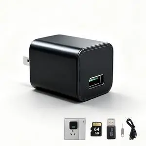 HD 1080P USB Charger Hidden Camera, 64GB Spy Nanny Cam (No WiFi) HD 1080P USB Charger Hidden Camera, 64GB Spy Nanny Cam (No WiFi)