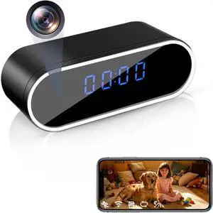 WiFi Clock Hidden Camera 1080P HD Indoor Security Camera with Motion Detection, Night Vision, APP Remote Viewing, Spy Camera Wireless Nanny Cam for Home/Office/Pets WiFi Clock Hidden Camera 1080P HD Indoor Security Camera with Motion Detection, Night Vision, APP Remote Viewing, Spy Camera Wireless Nanny Cam for Home/Office/Pets