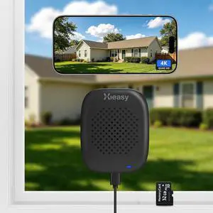 Hieasy 8MP 4K Magnetic Window Camera with 32GB SD Card,N0 Drill Hieasy 8MP 4K Magnetic Window Camera with 32GB SD Card,N0 Drill