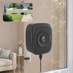 Hieasy 4K 8MP Window Camera for Home Security Indoor Magnetic Mount, No Drill 5GHz&2.4GHz WiFi, Includes 32GB SD Card,No Subscription Required,Color Night Vision, 24/7 AI Smart Detection Recording Hieasy 4K 8MP Window Camera for Home Security Indoor Magnetic Mount, No Drill 5GHz&2.4GHz WiFi, Includes 32GB SD Card,No Subscription Required,Color Night Vision, 24/7 AI Smart Detection Recording