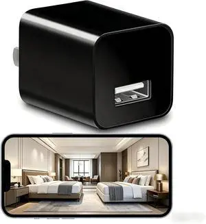 USB Hidden Camera Wall Charger, 1080P HD Mini Spy Camera WiFi with Motion Detection & Live Feed, USB Plug Hidden Camera for Home Security Nanny Cam, No WiFi Optional 2026 New Model USB Hidden Camera Wall Charger, 1080P HD Mini Spy Camera WiFi with Motion Detection & Live Feed, USB Plug Hidden Camera for Home Security Nanny Cam, No WiFi Optional 2026 New Model