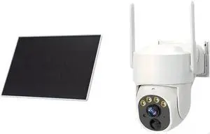 Solar-Powered with 360° Pan-Tilt, HD Resolution, Night Vision, Human Detection, Remote Monitoring for Home & Farm, Cameras with Lithium Battery Solar-Powered with 360° Pan-Tilt, HD Resolution, Night Vision, Human Detection, Remote Monitoring for Home & Farm, Cameras with Lithium Battery