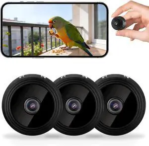 3 PCS Upgrade 1080P Small WiFi Security Cameras, Compact Home Office Cam to Monitor Pets, Babies & Seniors Portable Tiny Night Vision Mini Camera for Indoor & Outdoor L/G 3 PCS Upgrade 1080P Small WiFi Security Cameras, Compact Home Office Cam to Monitor Pets, Babies & Seniors Portable Tiny Night Vision Mini Camera for Indoor & Outdoor L/G