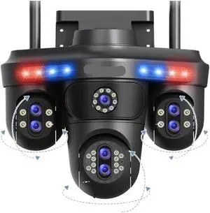 35MP 7 Lens 10X Zoom 3PTZ 360° WiFi Outdoor IP Camera 35MP 7 Lens 10X Zoom 3PTZ 360° WiFi Outdoor IP Camera