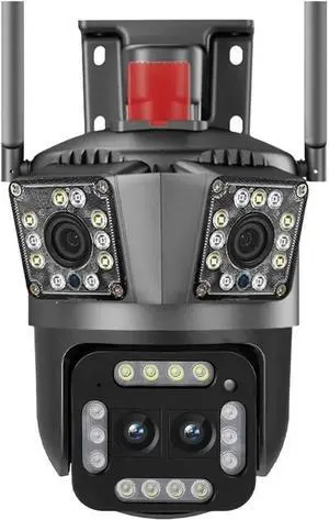 12MP Triple Lens WiFi IP Security Camera, Wireless CCTV Surveillance Cam with AI Auto Tracking & 8X Digital Zoom for Smart Home Monitoring(EU,5MP Camera) 12MP Triple Lens WiFi IP Security Camera, Wireless CCTV Surveillance Cam with AI Auto Tracking & 8X Digital Zoom for Smart Home Monitoring(EU,5MP Camera)