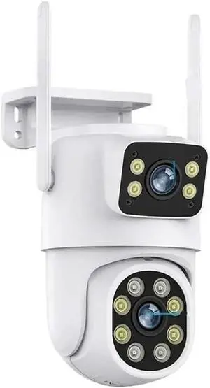 8K Dual Lens WiFi PTZ Outdoor IP Security Camera, Dual Screen Surveillance Cam with AI Auto Tracking, Night Vision, ONVIF NVR Compatible, Compatible with Alexa & Google Assistant(AU,8MP NO SD Card) 8K Dual Lens WiFi PTZ Outdoor IP Security Camera, Dual Screen Surveillance Cam with AI Auto Tracking, Night Vision, ONVIF NVR Compatible, Compatible with Alexa & Google Assistant(AU,8MP NO SD Card)