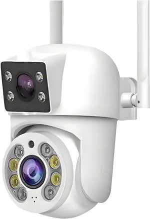 Tuya 8MP WiFi IP Camera PTZ Dual Lens Dual Screen Manual Detection Full Color Night Vision Outdoor Security Surveillance Camera(EU Plug,8MP 2.4G Only Camera) Tuya 8MP WiFi IP Camera PTZ Dual Lens Dual Screen Manual Detection Full Color Night Vision Outdoor Security Surveillance Camera(EU Plug,8MP 2.4G Only Camera)