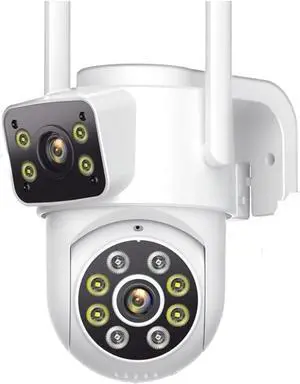 4K PTZ WiFi IP Camera 8MP Dual Lens AI Human Detection Outdoor Security CCTV with Dual Screens ICSEE App Control(UK Plug,8MP Add 128G SD Card) 4K PTZ WiFi IP Camera 8MP Dual Lens AI Human Detection Outdoor Security CCTV with Dual Screens ICSEE App Control(UK Plug,8MP Add 128G SD Card)