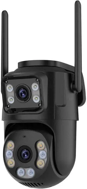 Outdoor WiFi PTZ Security Camera, Dual Lens Dual Screen with AI Auto Tracking, Two-Way Audio Home Surveillance Cam(EU Plug,2.4G and 5G WiFi) Outdoor WiFi PTZ Security Camera, Dual Lens Dual Screen with AI Auto Tracking, Two-Way Audio Home Surveillance Cam(EU Plug,2.4G and 5G WiFi)