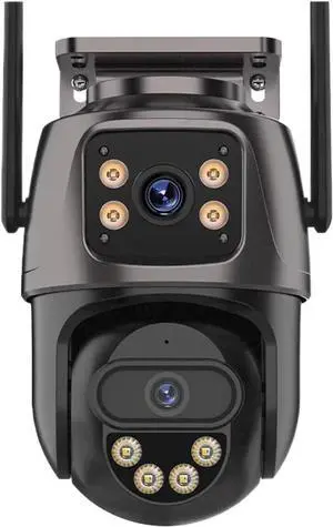 Outdoor 4G SIM Card IP Camera Dual Screen Outdoor PTZ Camera Auto Tracking Security Video Surveillance ICsee(EU Plug) Outdoor 4G SIM Card IP Camera Dual Screen Outdoor PTZ Camera Auto Tracking Security Video Surveillance ICsee(EU Plug)