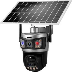 6MP Dual-Lens PTZ Camera - Outdoor 4G Solar Security 6MP Dual-Lens PTZ Camera - Outdoor 4G Solar Security