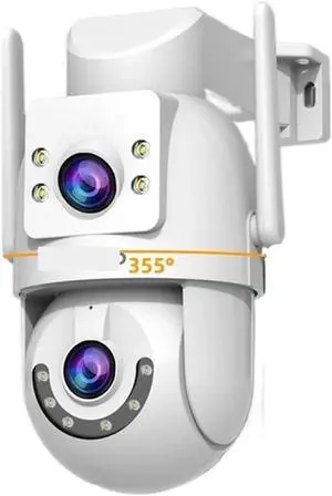 6MP HD WiFi IP Camera Outdoor Dual Lens Dual Screen Auto Tracking Security PTZ Camera CCTV Audio Video Surveillance(EU Plug,6MP CAM) 6MP HD WiFi IP Camera Outdoor Dual Lens Dual Screen Auto Tracking Security PTZ Camera CCTV Audio Video Surveillance(EU Plug,6MP CAM)