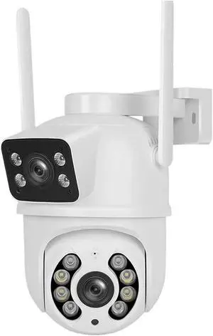 4K 8MP Outdoor PTZ WiFi Security Cam, Dual Lens Dual Screens, AI Human Detection Wireless CCTV Surveillance(EU Plug,8MP ADD 128G) 4K 8MP Outdoor PTZ WiFi Security Cam, Dual Lens Dual Screens, AI Human Detection Wireless CCTV Surveillance(EU Plug,8MP ADD 128G)
