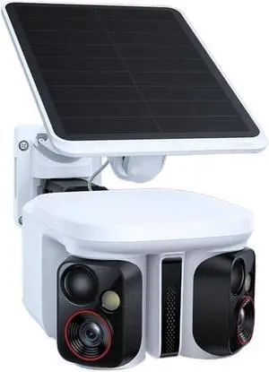 3K Outdoor Dual Lens Wireless Security Cam with Solar Panel, Face Recognition & Smart AI Auto Tracking for Home Surveillance(X1 Pro NO SD Card) 3K Outdoor Dual Lens Wireless Security Cam with Solar Panel, Face Recognition & Smart AI Auto Tracking for Home Surveillance(X1 Pro NO SD Card)