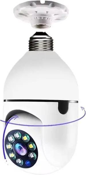 Bulb E27 Surveillance Camera Full Color Night Vision Automatic Human Tracking Zoom Indoor Security Monitor WiFi Miini IP Camera Bulb E27 Surveillance Camera Full Color Night Vision Automatic Human Tracking Zoom Indoor Security Monitor WiFi Miini IP Camera