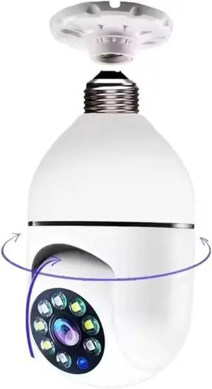 Bulb E27 Surveillance Camera Full Color Night Vision Automatic Human Tracking Zoom Indoor Security Monitor WiFi Miini IP Camera Bulb E27 Surveillance Camera Full Color Night Vision Automatic Human Tracking Zoom Indoor Security Monitor WiFi Miini IP Camera