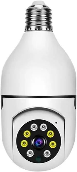 E27 2.4G WiFi Light Bulb Security Camera, 1080P HD Night Vision Wireless Home CCTV Camera for Baby Indoor Surveillance E27 2.4G WiFi Light Bulb Security Camera, 1080P HD Night Vision Wireless Home CCTV Camera for Baby Indoor Surveillance