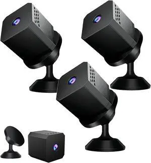 Mini Smart HD Night Vision Security Camera, Mini Wireless Camera, Mini Spy Camera, Mini Security Camera Wireless, 1080p HD for Outdoor/Indoor (3PCS,Without Card) Mini Smart HD Night Vision Security Camera, Mini Wireless Camera, Mini Spy Camera, Mini Security Camera Wireless, 1080p HD for Outdoor/Indoor (3PCS,Without Card)