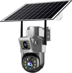Security Cameras 4G Outdoors PIR Human Detection Solar CCTV Digital V380 Pro Electronics Night Vision Surveillance Recorder(Silver 4G 64G Card_PAL) Security Cameras 4G Outdoors PIR Human Detection Solar CCTV Digital V380 Pro Electronics Night Vision Surveillance Recorder(Silver 4G 64G Card_PAL)