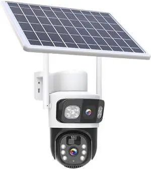 4K 8MP Dual Lens WiFi Solar Camera Dual Screen Battery PIR Human Detection Outdoor 4MP PTZ Security IP Camera(4K WiFi Add 64G) 4K 8MP Dual Lens WiFi Solar Camera Dual Screen Battery PIR Human Detection Outdoor 4MP PTZ Security IP Camera(4K WiFi Add 64G)