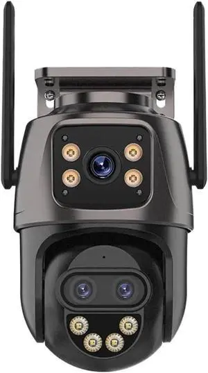 IP Camera 6K 9MP HD WiFi Outdoor Camera 8X Zoom Three Lens Dual Screen Home Security PTZ Camera 6MP Video Surveillance ICSee(EU Plug,6K Add 64G) IP Camera 6K 9MP HD WiFi Outdoor Camera 8X Zoom Three Lens Dual Screen Home Security PTZ Camera 6MP Video Surveillance ICSee(EU Plug,6K Add 64G)