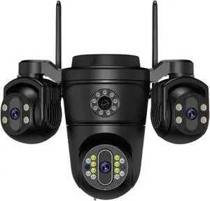 Three Screen Three Lens HD WiFi IP Camera Dual Lens Camera Auto Tracking IP66 Waterproof CCTV Video Security Cam ICsee(AU Plug) Three Screen Three Lens HD WiFi IP Camera Dual Lens Camera Auto Tracking IP66 Waterproof CCTV Video Security Cam ICsee(AU Plug)