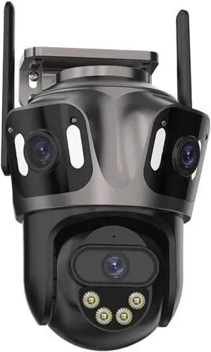 Three Screen WiFi IP Camera Outdoor 4K Dual Lens PTZ Camera Ai Human Detection IP66 Waterproof CCTV Video Security Camera ICsee(UK Plug,3 Lens No Card) Three Screen WiFi IP Camera Outdoor 4K Dual Lens PTZ Camera Ai Human Detection IP66 Waterproof CCTV Video Security Camera ICsee(UK Plug,3 Lens No Card)