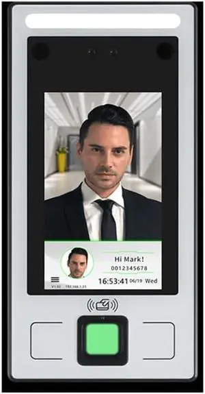 FCARD FC-8143T 4.3-inch Screen IP65 Waterproof Dynamic Face+Fingerprint+ID(Optional IC) Card Recognition TCP/IP+WiFi(Optional) Access Control and attendance Terminal FCARD FC-8143T 4.3-inch Screen IP65 Waterproof Dynamic Face+Fingerprint+ID(Optional IC) Card Recognition TCP/IP+WiFi(Optional) Access Control and attendance Terminal